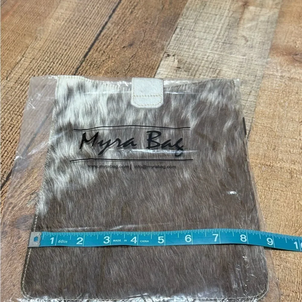 Myra Bag Fur Tablet Sleeve MYRA ~ LEATHER ~ HAIR-ON-HIDE ~ IPAD ~ SLEEVE